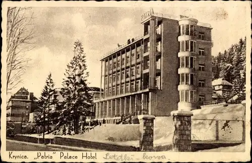 Ak Krynica Zdrój Polen, Patria Palace Hotel