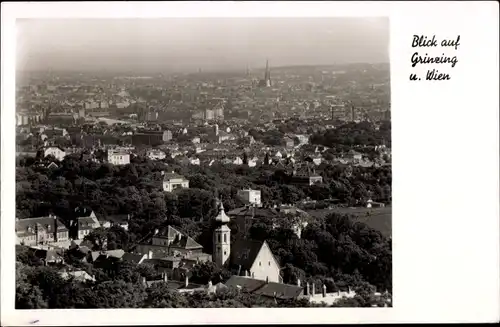 Ak Wien 19. Grinzing Döbling Österreich, Blick auf die Stadtteile