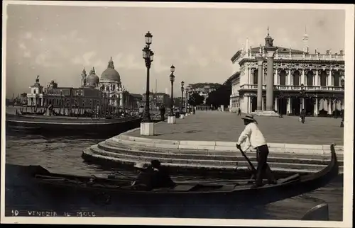 Ak Venezia Venedig Veneto, Gondelpartie