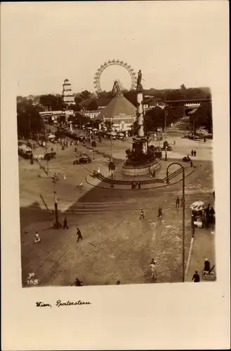 Foto Ak Wien 2 Leopoldstadt, Prater, Riesenrad, Praterstern