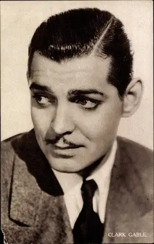 Ak Schauspieler Clark Gable, Portrait, Krawatte