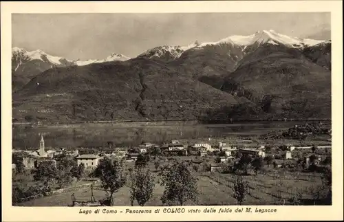 Ak Colico Lago di Como Lombardia, Panorama visto dalle falde del M. Legnone