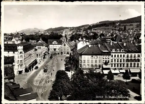 Ak Sankt Gallen Stadt Schweiz, Hechtplatz