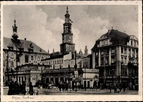 Ak Poznań Posen, Rathaus