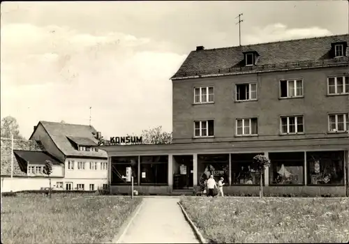 Ak Mühltroff im Vogtland Sachsen, Konsum-Eck