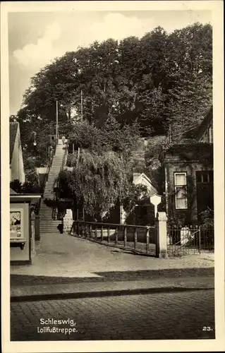 Ak Schleswig an der Schlei, Lollfußtreppe