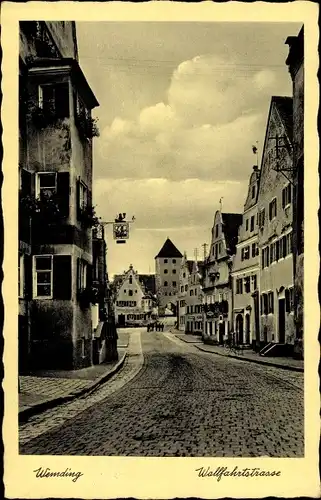 Ak Wemding in Schwaben, Wallfahrtstraße