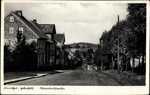 Ak Clausthal Zellerfeld im Oberharz, Straßenpartie