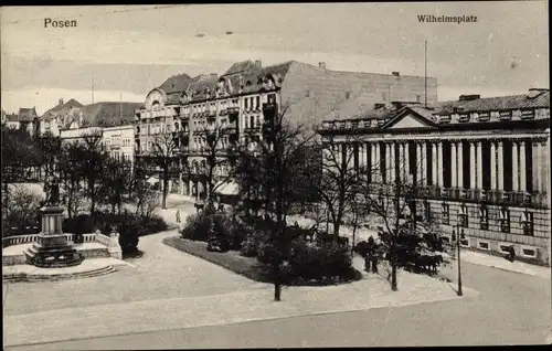 Ak Poznań Posen, Wilhelmsplatz