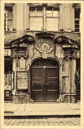 Ak Świdnica Schweidnitz Schlesien, Haus Hohstraße 24, Barockportal