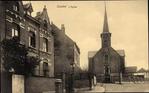 Ak Stockel Woluwe Saint Pierre Sint Pieters Woluwe Region Brüssel, L'Eglise