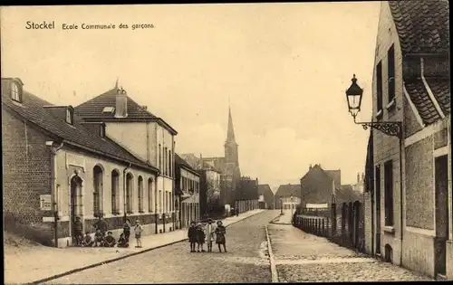 Ak Stockel Woluwe Saint Pierre Sint Pieters Woluwe Region Brüssel, Ecole Communale des garcons