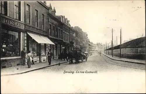 Ak Seraing Wallonien Lüttich, La Rue Cockerill