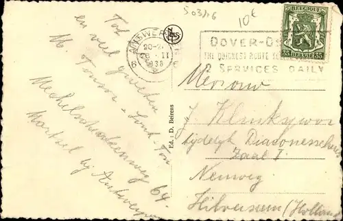 Ak Oude God Antwerpen, Chaussée de Malines