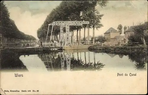 Ak Wiers Péruwelz Wallonien Hennegau, Pont du Canal