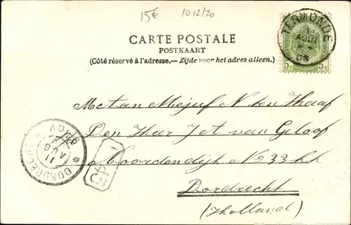 Ak Dendermonde Termonde Ostflandern, Un coin du Canal