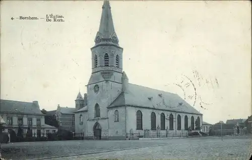 Ak Bornhem Bornem Flandern Antwerpen, De Kerk