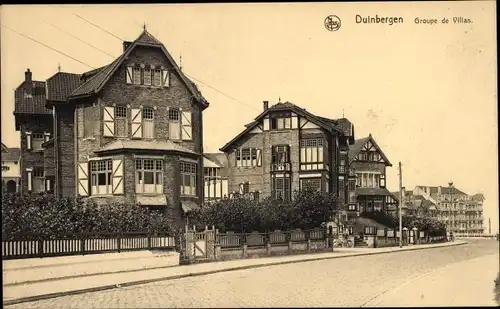Ak Duinbergen Knokke Heist Westflandern, Groupe de Villas