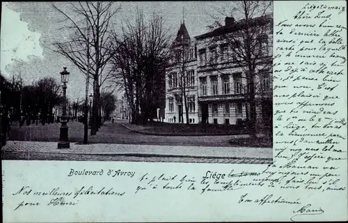 Ak Liège Lüttich Wallonien, Boulevard d'Avroy