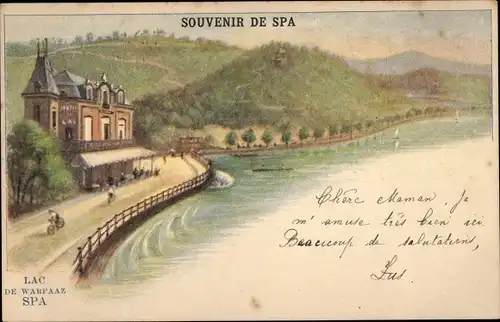 Ak Spa Wallonien Lüttich, Lac de Warfaaz