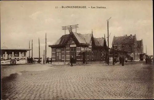 Ak Blankenberghe Blankenberge Westflandern, Les Stations, Bahnhof