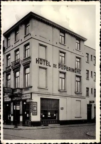 Ak Bruxelles Brüssel, Hotel de Poperinghe, Rue du Progres 51