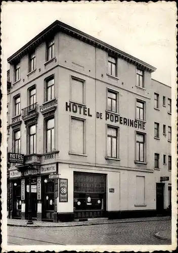 Ak Bruxelles Brüssel, Hotel de Poperinghe, Rue du Progres 51