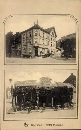 Ak Rochefort Wallonien Namur, Hotel Moderne, Restaurant