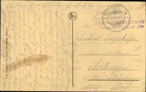 Ak Pittem Pitthem Westflandern, Kauwstraat