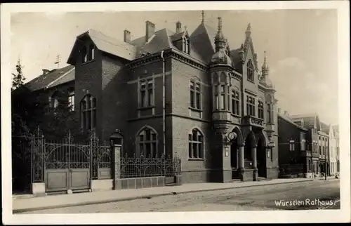 Foto Ak Würselen Nordrhein Westfalen, Partie am Rathaus
