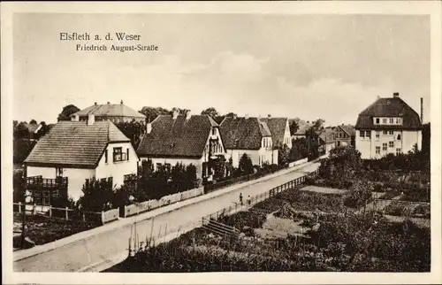 Ak Elsfleth an der Unterweser, Friedrich August Straße