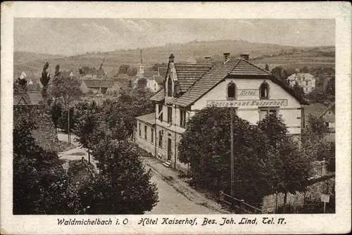 Ak Waldmichelbach Wald Michelbach im Odenwald Hessen, Hotel Kaiserhof