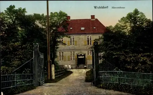 Ak Hamburg Wandsbek Wohldorf, Blick zum Herrenhaus
