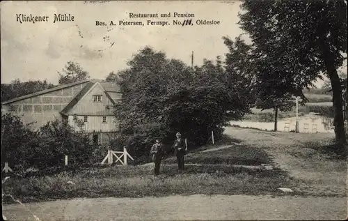 Ak Bad Oldesloe in Schleswig Holstein, Restaurant und Pension Klinkener Mühle