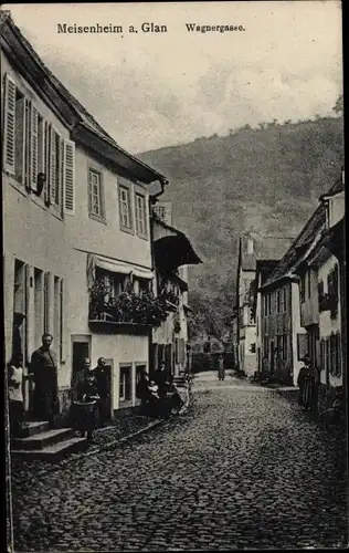 Ak Meisenheim am Glan, Blick in die Wagnergasse, Wohnhäuser