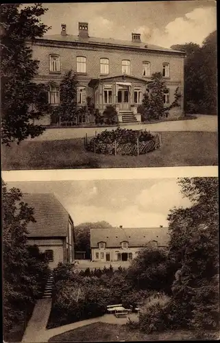 Ak Hohenfelde in Schleswig Holstein, Herrenhaus mit Garten