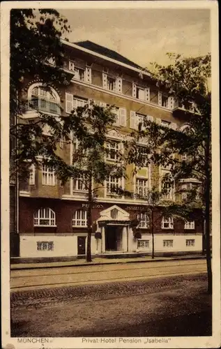 Ak München Bayern, Privat Hotel Pension Isabella