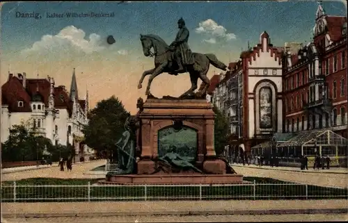 Ak Gdańsk Danzig, Kaiser Wilhelm Denkmal