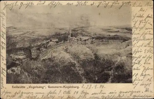 Ak Gommern Sachsen Anhalt, Heilstätte Vogelsang