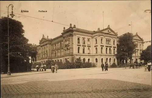 Ak Hamburg Altona, Rathaus