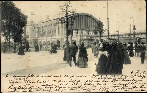 Ak Hamburg Mitte Neustadt, Dammtor Bahnhof
