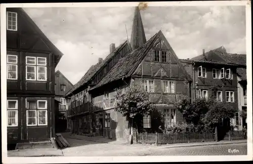 Ak Eutin in Ostholstein, Straßenpartie im Ort