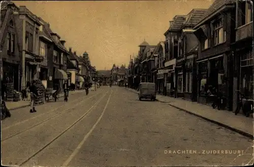 Ak Drachten Friesland Niederlande, Zuiderbuurt