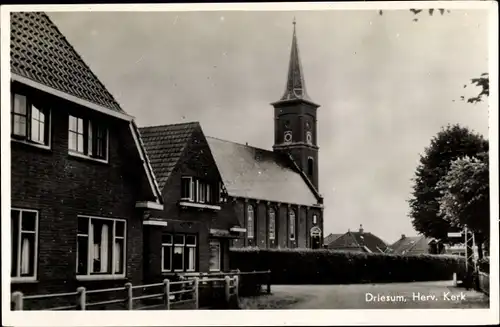 Ak Driezum Driesum Friesland Niederlande, Herv. Kerk