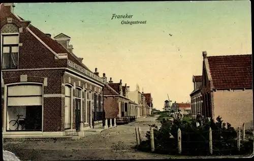 Ak Franeker Friesland Niederlande, Osingastraat