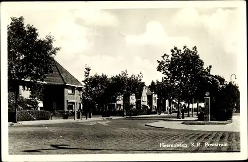 Ak Heerenveen Friesland Niederlande, K. R. Poststraat