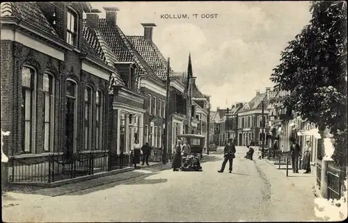 Ak Kollum Kollumerland en Nieuwkruisland Friesland Niederlande, 't Oost, Anwohner