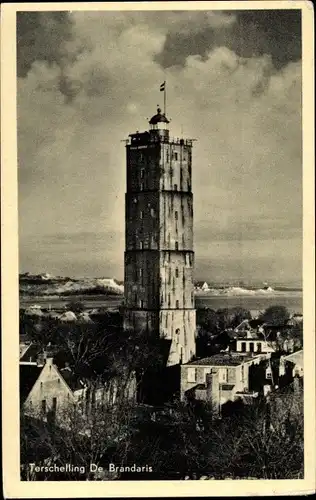 Ak West Terschelling Friesland Niederlande, De Brandaris