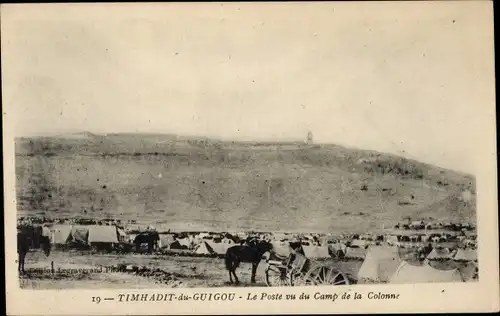 Ak Marokko, Timhadit-du-Guigou, Le Poste vu du Camp de la Colonne