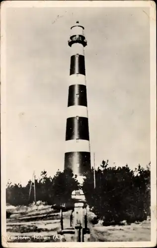 Ak Hollum Ameland Friesland Niederlande, Vuurtoren, Leuchtturm